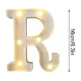 thumbnail image 2 of LED Letter Lights Sign Letters Light Up Letters Sign for Night Light Wedding Birthday Party Battery Powered for Christmas Lamp Home Bar Birthday Party Wedding Children's Room, 2 of 6