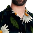 thumbnail image 5 of Daisy Men's Casual Poplin Printed Button Down Short Sleeve Summer Beach Shirts - Unisex, 5 of 6