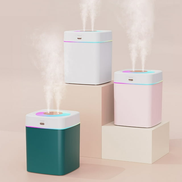 Quiet USB Humidifier for Bedroom, Office & Travel - 3000ML Cool Mist with Colorful Night Light, Easy to Clean