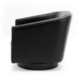 thumbnail image 5 of Comfort Pointe Gaven Black Faux Leather Wood Base Swivel Accent Chair, 5 of 8