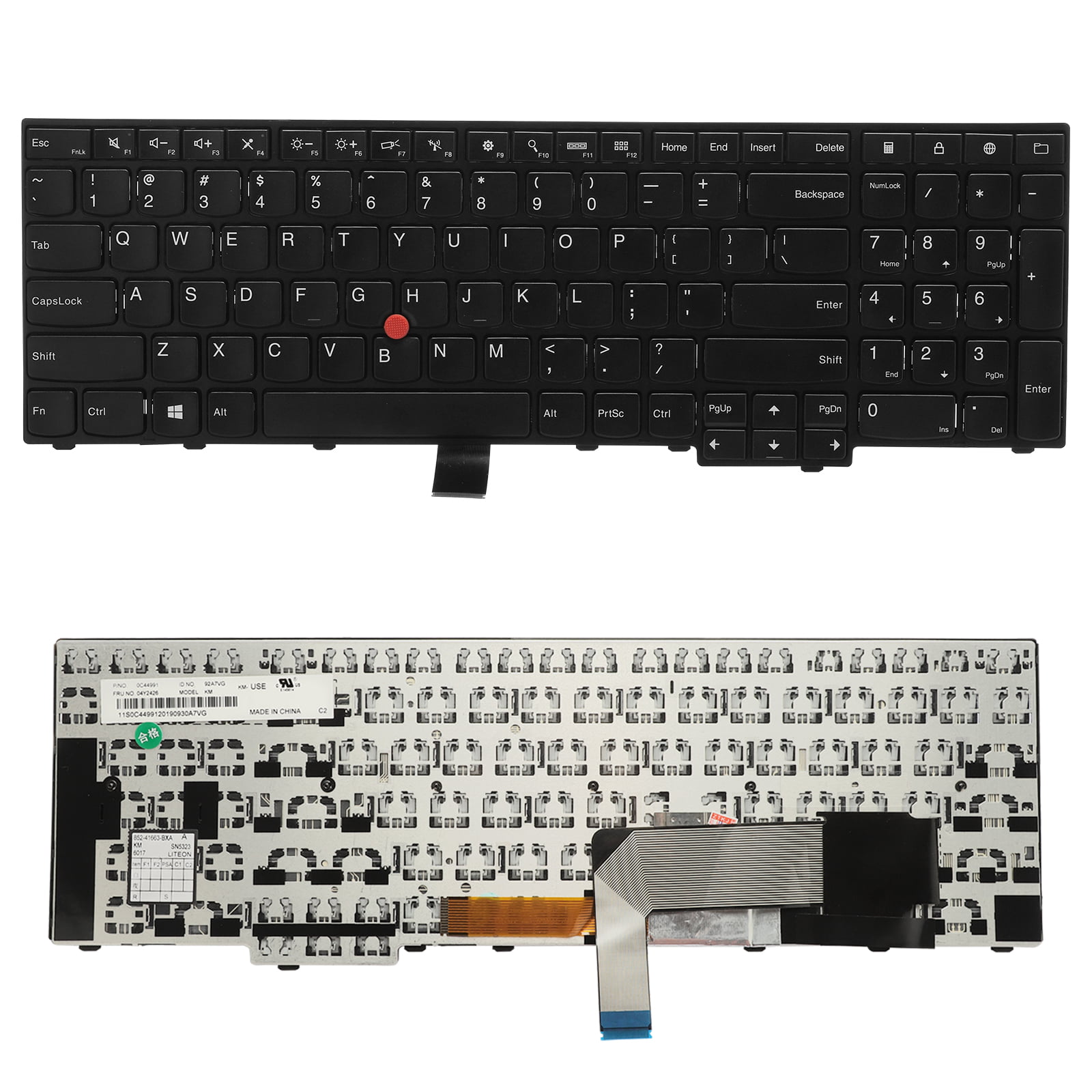 Laptop Replacement Keyboard Compatible for Lenovo ThinkPad IBM E531 E540 E545 T540 L540 US Layout Backlight
