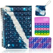 Fortune Pop Bubble Silicon Stationery Box Notebook Pen Case Bag Sensory Poppet Fidget Toy