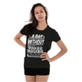 thumbnail image 4 of A Day Without Video Games Womens Slim Fit Graphic Tee Brisco Brands M, 4 of 5