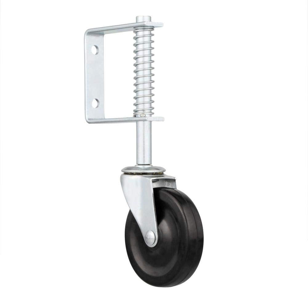 Details about   4" inch Gate Wheel Spring Loaded Swivel Caster Heavy Duty 220lbs Load Capacity 