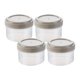 thumbnail image 4 of Botellas pequeñas Colamx Contenedor de almacenamiento de alimentos 4 Uds Redondo Gris, 4 of 8