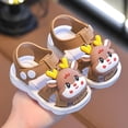 thumbnail image 2 of WAYUTE Girls Sandals Breathable Lightweight Non Soft Sole Walking Shoes for Toddler Kids Fashion Footwear Summer Outdoor, 2 of 7