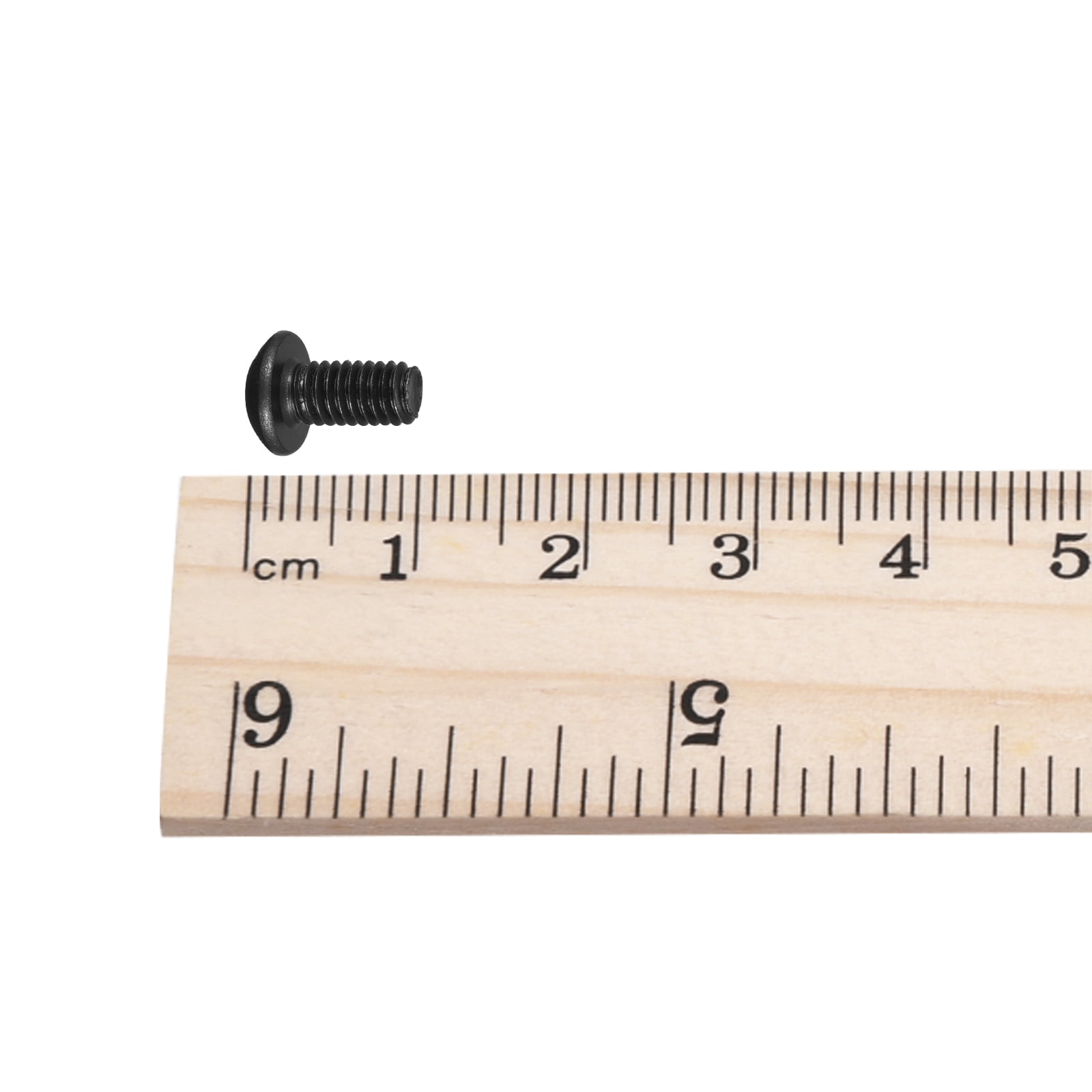 Lot De 50 Vis à Bouton Tête Hexagonale – M5x8 Mm, Acier Allié, Finition Noir/brun, Uxcell