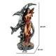 thumbnail image 4 of Hada Dragon Guardian Rojo Estatua Mistica Decorativa Resina, 4 of 8