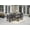 Black, variant on Better Homes & Gardens Ezra 6-Piece Outdoor HDPE Dining Set with Bench, Black