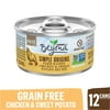 (12 Pack) Purina Beyond Grain Free, Natural Pate Wet Cat Food, Simple Origins Chicken & Sweet Potato Recipe, 3 oz. Cans