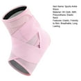 thumbnail image 6 of Jkung 1Pc High-Elastic Ankle Wrap Ankle Brace Support with Fastener Tape Soft Breathable Adjustable Compression Ankle Sleeve, 6 of 8