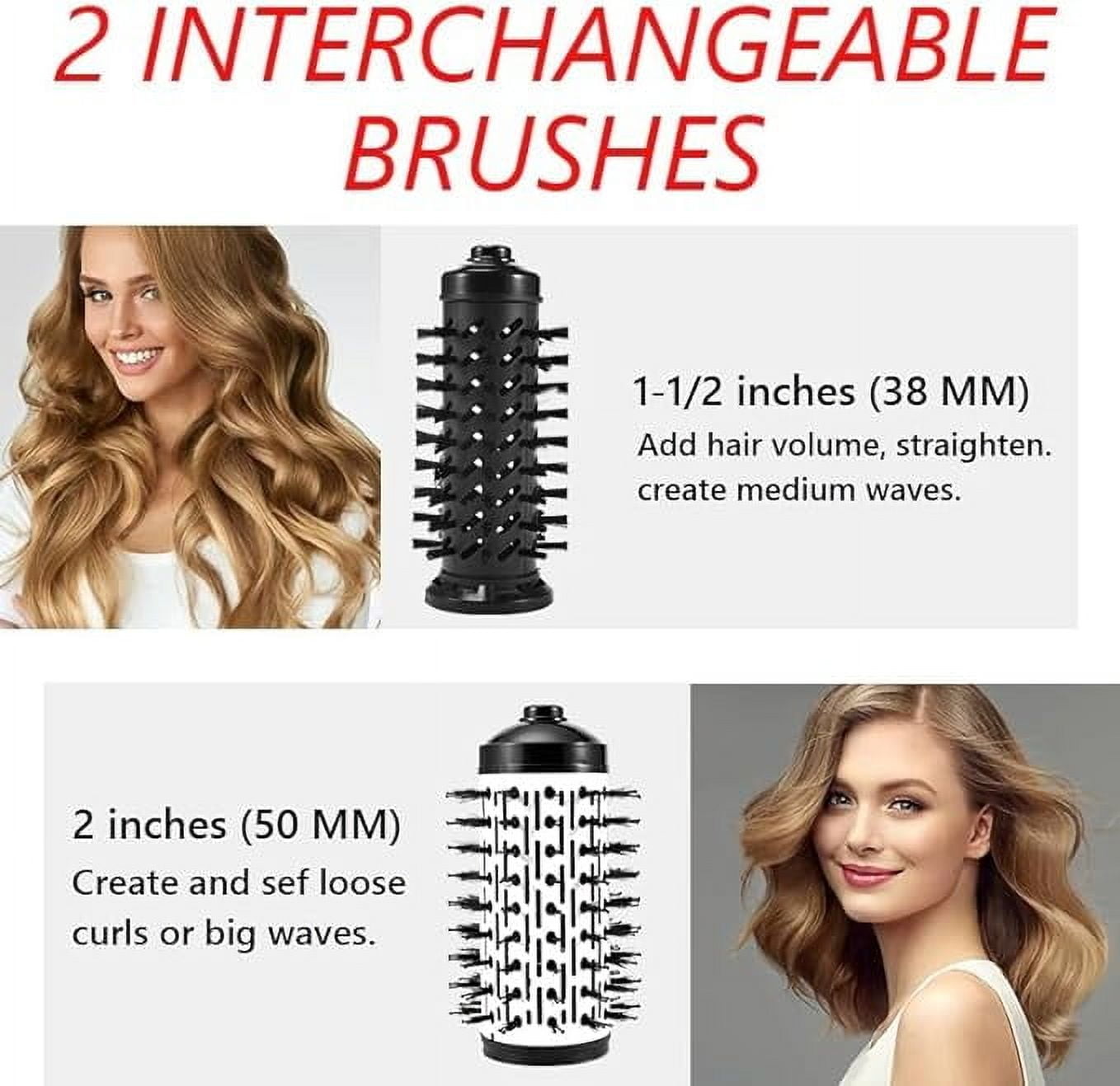 3 in 1 Hot Air Styler and Rotating Hair Dryer,Cepillo Giratorio Secador De Cabello,3-in-1 Hot Air Styler and 360 Rotating Hair Dryer for Dry Hair, Curl Hair, Straighten Hair
