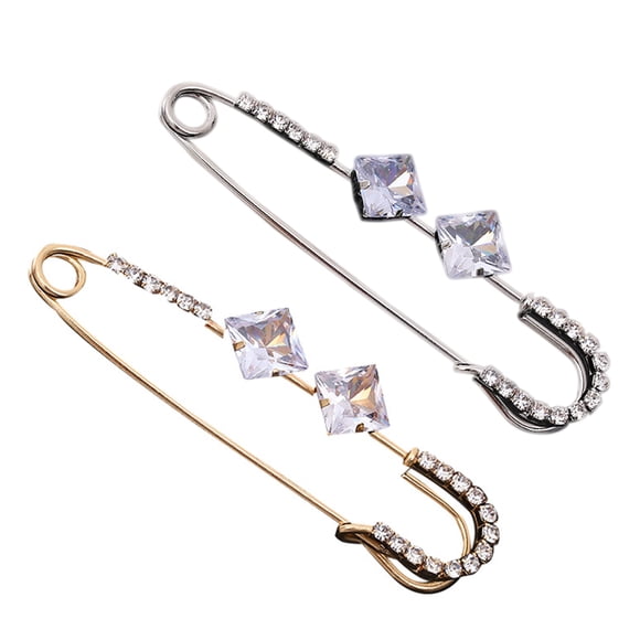 2 alfileres de seguridad, hermosas hebillas para bufandas, elegantes broches para chal, accesorios de ropa