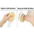 thumbnail image 5 of Shower Brush with Soft and Stiff Bristles,Back Scrubber 20.5" Extra Long Anti-Slip Handle Dual-Sided Bath Brush Body Exfoliator for Wet or Dry Brushing, 5 of 9