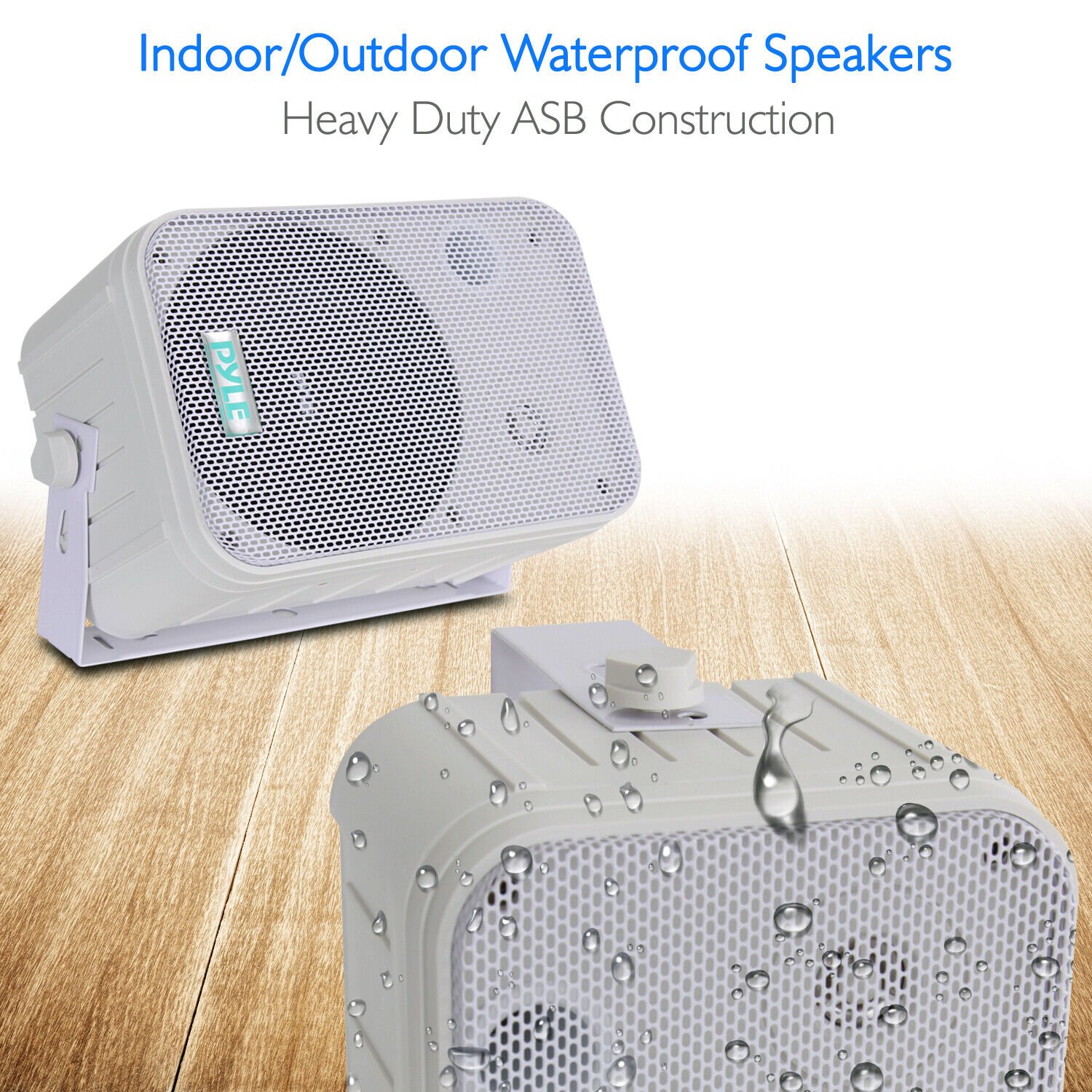 Pyle Home PDWR50W 6.5 Inch 500 Watt Indoor/Outdoor Waterproof Deck Speakers - image 5 of 9