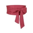 thumbnail image 1 of CINTURÓN OBI Sólido para Mujeres de Talla Grande INSPIRE CHIC, Cinturón de Lazo Autoadhesivo, Cinturón Ancho para Vestido 22.05-32.28" Rojo Violeta, 1 of 6
