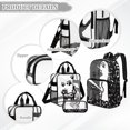 thumbnail image 3 of ZUXONGSY Cat Print 17" Clear Backpack for School Girls & Boys – 3Pcs Set with Lunch Box & Pencil Case, Heavy Duty PVC for Preschool, Kindergarten, 3 of 5