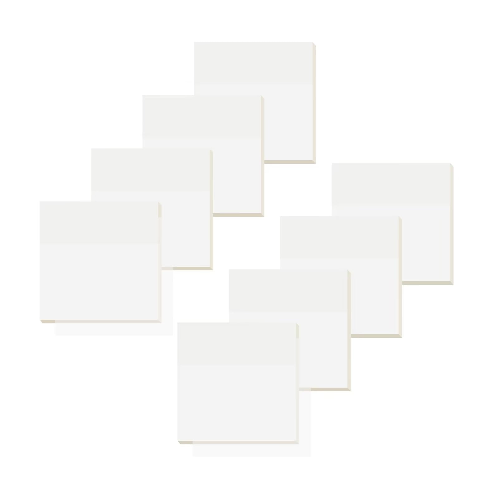 iKyce Transparent Sticky Notes Large, 4 x 4 inch, 400 Sheets Waterproof