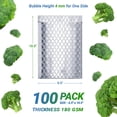 thumbnail image 2 of Silver Thermal Bubble Mailers, Metallic Insulated Self Seal, 100 Count, 6.5 x 10.5 in, 2 of 7