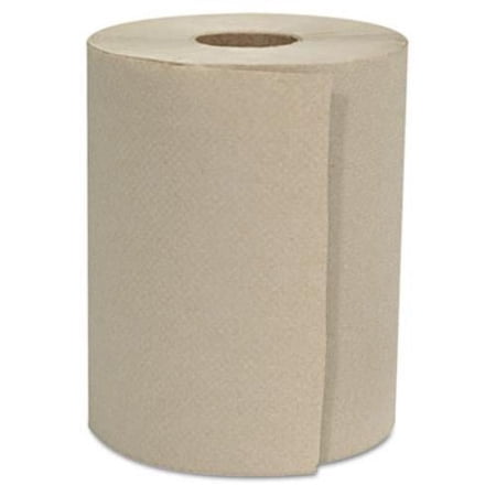 Generations Consumer 600HN Hardwound Roll Towels, 1-Ply, Natural, 8" x 500ft, 12 Rolls/Carton