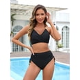thumbnail image 4 of Top-kevin Womens Bikini Sets Cheeky Two Piece Swimsuit 2025 String Curvy Cutout Bathing Suit, 4 of 13