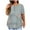 ID29-Gray, variant on IYYVV Plus Size Blouses For Women Short Sleeve Teacher Shirt Crew Neck Tie Dye Graphic Tee Shirts Boho Womens Basic Tops Maternity Clothes Summer Fall Fashion 2024 Army Green 4XL