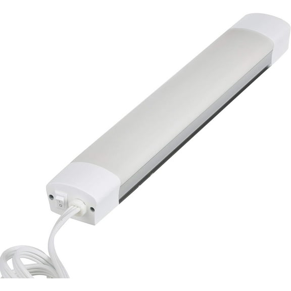 Good Earth Lighting 12-Inch Under Cabinet Light - LED Light Bar - Linkable Outlet - Under Counter Lighting - Damp Location - 1000 Lumens - 4000K - 50,000 Hour Rated Lamp Life - IP20 - White Finish