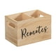 thumbnail image 1 of Soporte para control remoto, caja de almacenamiento de madera, organizador de almacenamiento de medios para escritorio, oficina, mesita de noche,, 1 of 9