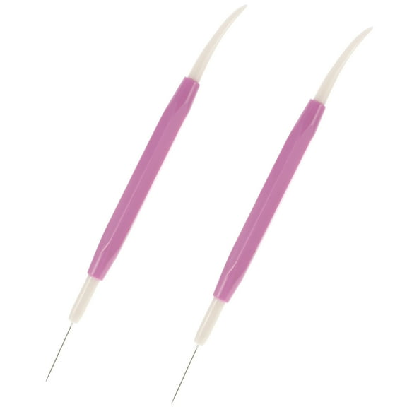 MUSEYA 2PCS Sugar Cookie Icing Tool Purple Fine Tip for Decorating Cookies Homeowners
