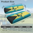 thumbnail image 3 of POLERO Bahamas Flag Butterfly Print Universal Golf Cart Seat Covers Club Car Precedent Golf Cart Breathable Material Fit Like a Glove for Women Men, Easy to Install, 3 of 8