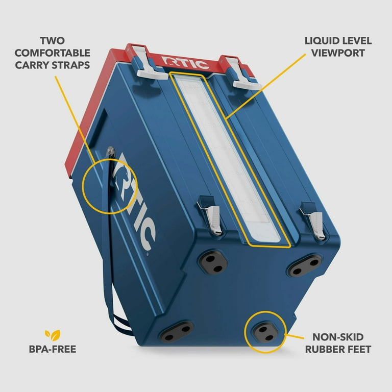 RTIC Halftime 6 Gallon Insulated Water Cooler, Ice Retention, With