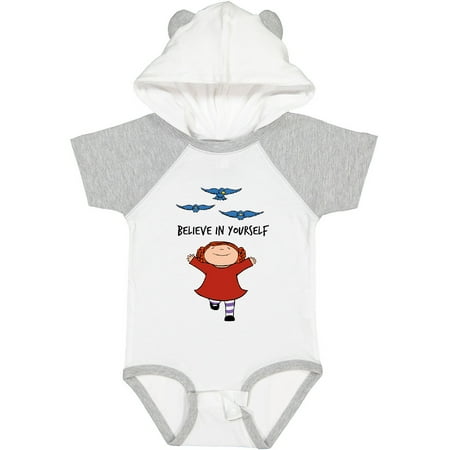 

Inktastic Cordelia and Birds Believe in Yourself Gift Baby Boy or Baby Girl Bodysuit