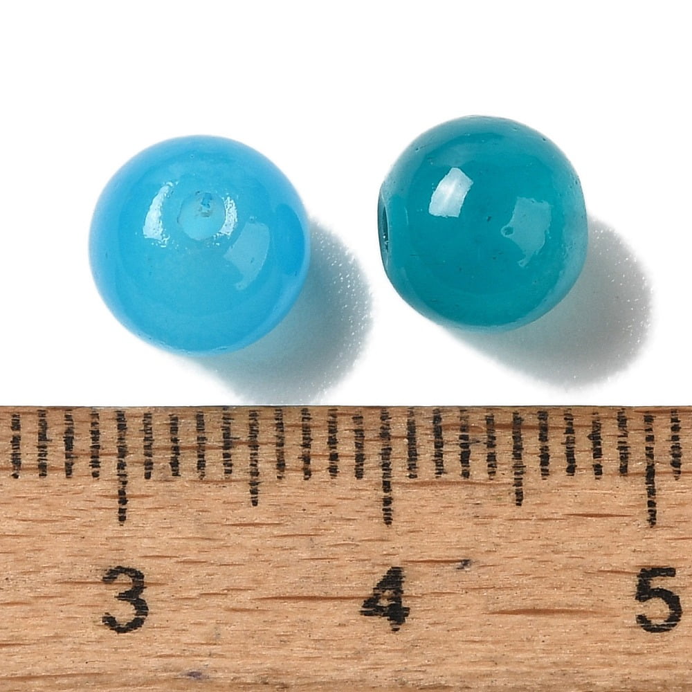 1 Box 600Pcs 24 Colors Baking Painted Imitation Jade Glass Round Beads Mixed Color 8.5~9mm Hole: 1.5mm about 25pcs/colorDIY