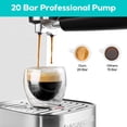 thumbnail image 3 of Máquina de café espresso CASABREWS 20 bar con espumador de leche de 1,45 L, 3 of 8
