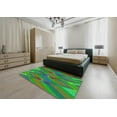 thumbnail image 5 of Ahgly Company Machine Washable Indoor Rectangle Transitional Medium Forest Green Area Rugs, 8' x 12', 5 of 7