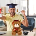 thumbnail image 6 of Graduation Gift Graduation Bear Inspirational Keychain for Middle High School University College Graduates Red, 6 of 9