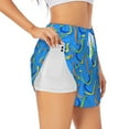 thumbnail image 2 of Disketp Colorful Snake Print Women's Shorts Workout Shorts for Athletic Gym Running Shorts with Phone Pockets X-Large, 2 of 8