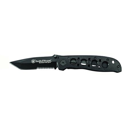 Smith & Wesson by BTI Tools Extreme Ops 4.1" Black Tanto Blade, Clam