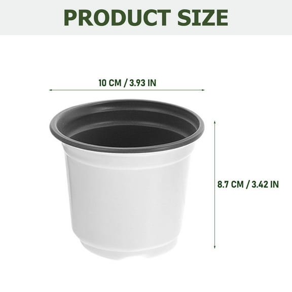 HEATSHAKING Plastic Pots Green Lightweight for Plants Indoor Planting 30Pcs 13X11in