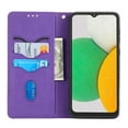 thumbnail image 5 of Feishell for Samsung Galaxy A03 Core Phone Case with Wrist Strap,for Women Men,Shockproof Protective Premium PU Leather Magnetic Closure Flip Kickstand Credit Card Slots Wallet Phone Case,Purple, 5 of 10
