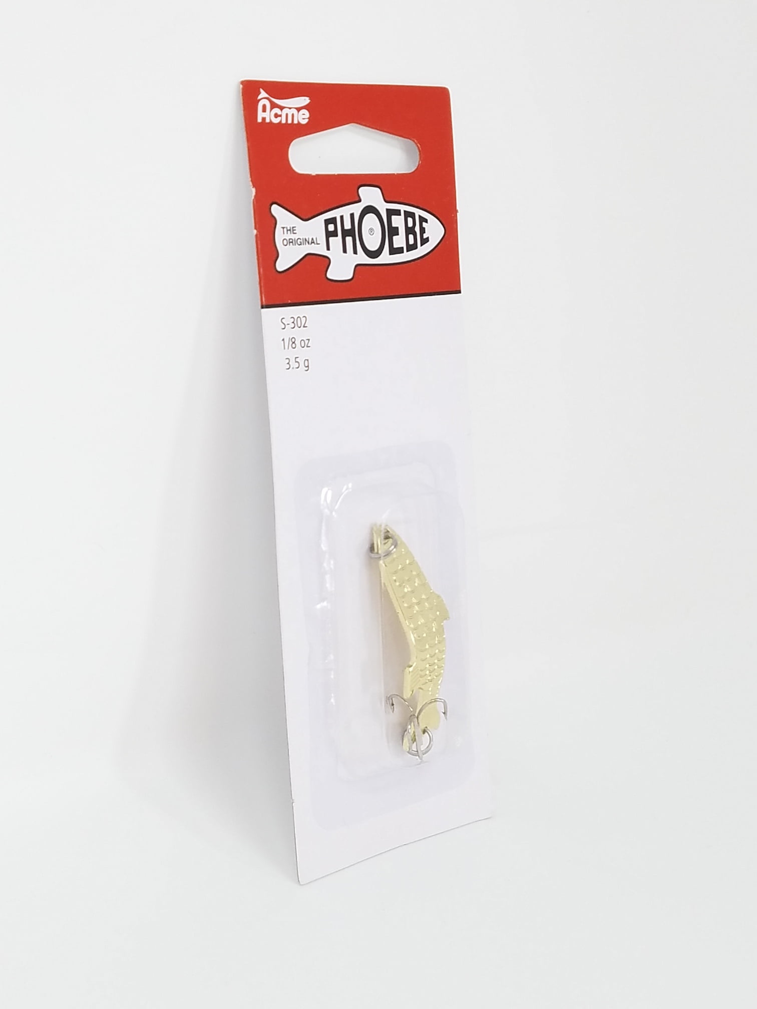 (2 pack) Acme Tackle Phoebe, Fishing Lure Spoon, 1/8 oz., Gold
