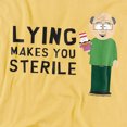 thumbnail image 2 of South Park Lying Makes You Sterile Women's T Shirt,Banana, Medium, 2 of 6