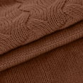 thumbnail image 7 of ylioge Sweaters for Women, Womens Turtleneck Sweater Casual Loose Long Sleeve Crewneck Mock Neck Pullover Solid Color Cable Knit Sweater Christmas Ugly Sweater Fall, 7 of 7
