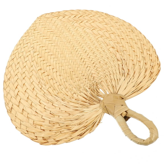 unbranded  Natural Woven Fans Large Hand Weaved Summer Delicate Chinese Style Baby