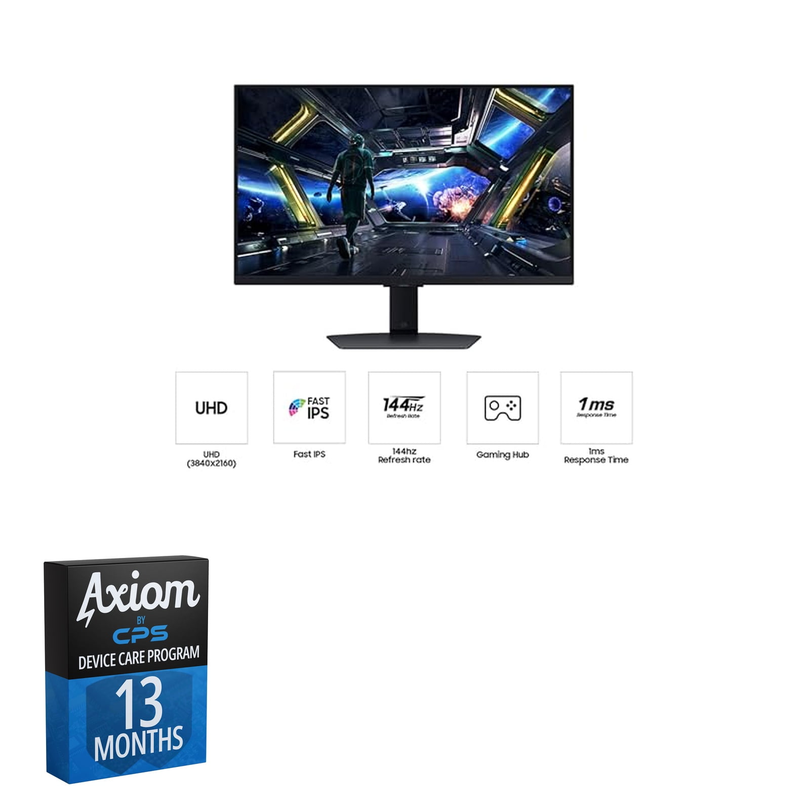 Samsung 27-in Odyssey G7 (G70D) 4K Gaming Monitor, LS27DG702ENXZA + 13-Month Axiom Care