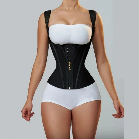 Shapewearstudio Women's XXL Black Compression Corset Waist Trainer