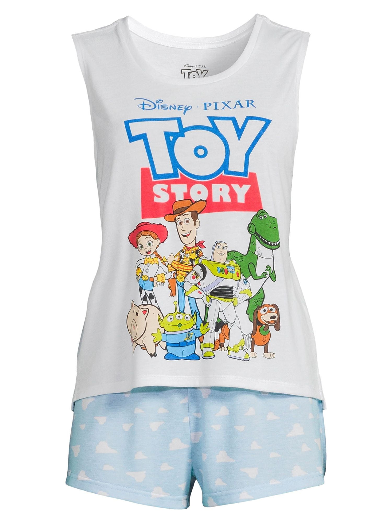 Disney Women's Toy Story Forky Shirt And Shorts 2 Piece Pajama Set (xs)  Multicoloured : Target