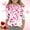 Hot Pink, variant on ATOGUTA Valentine's Day Tshirts Shirts for Girls Kids Heart Printed Valentine's Festival Outfit 3/4 Sleeve VDAY Tops Size 3T-12, Hot Pink