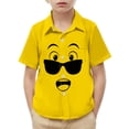 thumbnail image 2 of Piuwrlz Yellow Short Shirts Sleeve Toddler Boys Graphic polo Pocket Pullover T Shirts Yellow Size 5 Years, 2 of 9