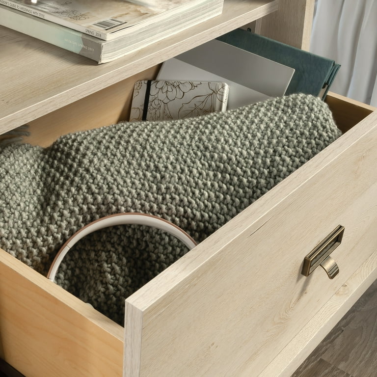 Free Shipping! Sauder Trestle 1-Drawer Nightstand Chalked